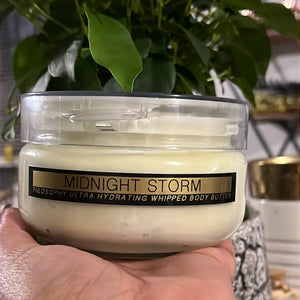 Midnight Storm Whipped Shea Body Butter (Lime & Patchouli)